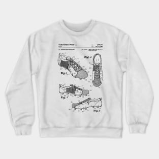 Soccer Cleats Patent Black Crewneck Sweatshirt